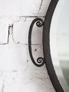 Edgar Brandt French Art Deco Hammered Iron Mirror - 4565600