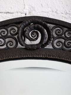 Edgar Brandt French Art Deco Hammered Iron Mirror - 4565605