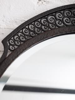 Edgar Brandt French Art Deco Hammered Iron Mirror - 4565606