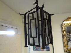 Edgar Brandt French Wrought Iron Chinese Chippendale Style Pagoda Lantern - 3938437