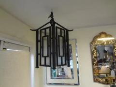 Edgar Brandt French Wrought Iron Chinese Chippendale Style Pagoda Lantern - 3938447