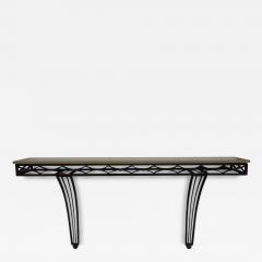 Edgar Brandt French Wrought Iron Console Table - 4194658