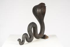 Edgar Brandt Pair of Cobra Andirons in bronze By Edgar Brandt  - 867322