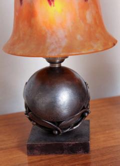 Edgar Brandt Pair of Edgar Brandt Daum Art Deco Table Lamps - 1422808