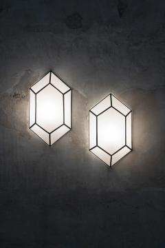 Edizioni Molto Pair of Parchment Wall Lamps Molto Editions - 4157566
