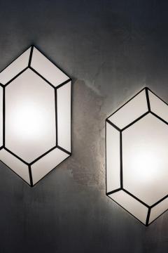 Edizioni Molto Pair of Parchment Wall Lamps Molto Editions - 4157568