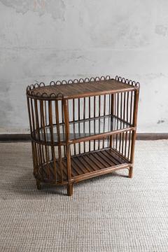 Edizioni Molto Rattan Console Table With Three Shelves Molto Editions - 4281867