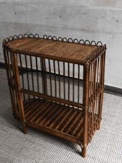 Edizioni Molto Rattan Console Table With Three Shelves Molto Editions - 4281872