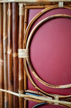 Edizioni Molto Wicker and Bamboo Bar Cabinet Molto Editions - 4712197