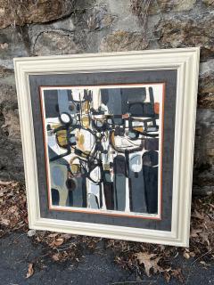 Edmond Casarella MODERNIST NUMBERED ROCK CROSS LITHOGRAPH BY EDMOND CASARELLA - 3497477