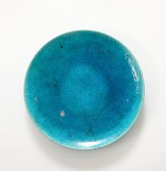 Edmond Lachenal Edmond Lechenal Turquoisse Blue Dish Bowl France 1930 s - 4509763