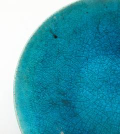 Edmond Lachenal Edmond Lechenal Turquoisse Blue Dish Bowl France 1930 s - 4509766