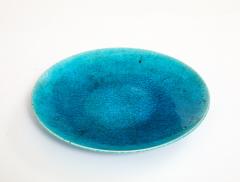 Edmond Lachenal Edmond Lechenal Turquoisse Blue Dish Bowl France 1930 s - 4509771