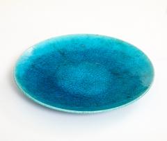 Edmond Lachenal Edmond Lechenal Turquoisse Blue Dish Bowl France 1930 s - 4510009