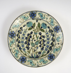 Edmond Lachenal Lachenal Iznik Earthenware Dish France signed - 4534650