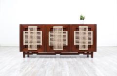 Edmond Spence Edmond J Spence Credenza with Rush Chord Doors for Industria Muebleria - 3058767