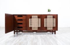 Edmond Spence Edmond J Spence Credenza with Rush Chord Doors for Industria Muebleria - 3058778