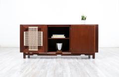 Edmond Spence Edmond J Spence Credenza with Rush Chord Doors for Industria Muebleria - 3058779