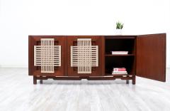 Edmond Spence Edmond J Spence Credenza with Rush Chord Doors for Industria Muebleria - 3058780