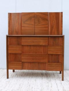 Edmond Spence Edmond J Spence Mid Century Modern Walnut Highboy Dresser - 1110256