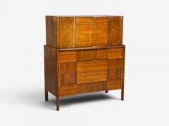 Edmond Spence Edmond J Spence Sculptural Highboy Walnut Sweden 1950s - 4599182