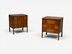 Edmond Spence Edmond J Spence Sculptural Nightstands Walnut Sweden 1950s - 4598570