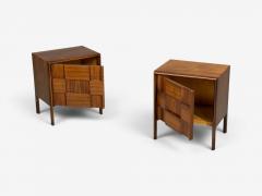 Edmond Spence Edmond J Spence Sculptural Nightstands Walnut Sweden 1950s - 4598571