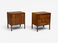 Edmond Spence Edmond J Spence Sculptural Nightstands Walnut Sweden 1950s - 4598575
