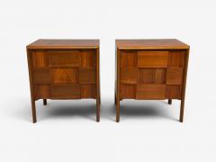 Edmond Spence Edmond J Spence Sculptural Nightstands Walnut Sweden 1950s - 4701057