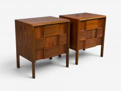 Edmond Spence Edmond J Spence Sculptural Nightstands Walnut Sweden 1950s - 4701059