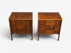 Edmond Spence Edmond J Spence Sculptural Nightstands Walnut Sweden 1950s - 4701062