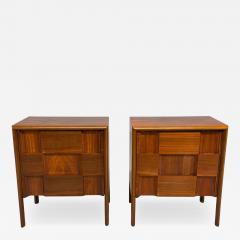 Edmond Spence Edmond J Spence Sculptural Nightstands Walnut Sweden 1950s - 4701160