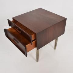 Edmond Spence Edmond J Spence Two Drawer Tall Taper Leg Nightstand in Cedar 1950s MEXICO - 2113777