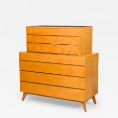 Edmond Spence Edmond Spence Mid Century American 2 Cabinet High Wooden Drawer Chest - 4298210