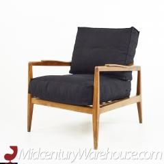 Edmond Spence Edmond Spence Urban Aire Mid Century Walnut Lounge Chair with Black Upholstery - 2579887