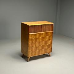 Edmond Spence Edmund J Spence Swedish Mid Century Modern Wave Highboy Maple Sweden 1950s - 3719517