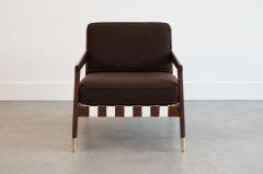 Edmond Spence Walnut Lounge Chairs by Edmond J Spence C 1950s - 4794205