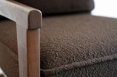 Edmond Spence Walnut Lounge Chairs by Edmond J Spence C 1950s - 4794208