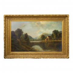 Edmund Darch Lewis Large Painting of River Landscape by Edmund Darch Lewis American 1835 1910  - 1072844
