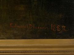 Edmund Darch Lewis Large Painting of River Landscape by Edmund Darch Lewis American 1835 1910  - 1072845