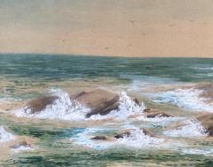 Edmund Darch Lewis Waves along the Rocky Coast  - 2968628