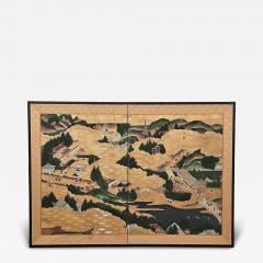 Edo Period Japanese Two Panel Screen before 1840 - 4328846