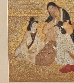 Edo Period Painting of Aristocrats Playing Games Japan circa 1820 - 3636908