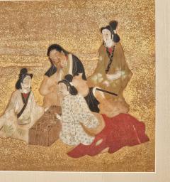 Edo Period Painting of Aristocrats Playing Games Japan circa 1820 - 3636911