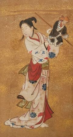 Edo Period Painting of a Beauty Japan circa 1820 - 3603587