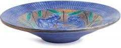 Edouard Cazaux Blue Glazed C ramic Bowl by Edouard Cazaux - 4482129