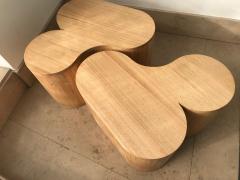 Edouard De La Marque Pair of coffee tables Chestnut Twins by Edouard de la Marque France - 2473287