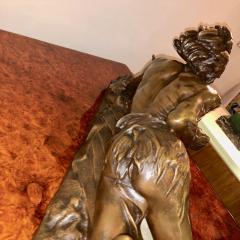 Edouard Drouot Edouard Drouot Original Bronze American Indian Hunting - 1386959