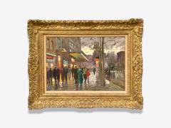 Edouard L on Cort s Oil on Canvas French Painting Paris Street Scene 20th C  - 4544584