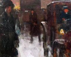 Edouard Leon Cortes Boulevard de la Madeleine on a Snowy Day - 4387658